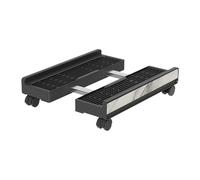 Carpet PC Tower Stand | Adjustable Portable Shelf with Braked Wheels - Computer Tower Base | for Office, Laptop, Monitor, Printer, Game Room and Storage in Your Home
