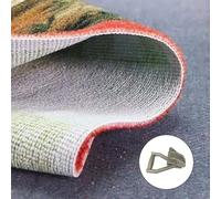 Carpet Puller Clamp with for Easy Grip Handle for Carpet Installation and Removal, Serrated Clips Carpet Fitting Tool, 7.4" Grey Die-Cast Aluminum Claw