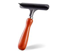 Carpet Rake and Groomer Brush for Fluffing Rugs Effectively Restores Matted Flat Pile Removes Pet Hair from Shag Carpets Home Use Ergonomic Hand Held Design