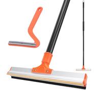 Carpet Rake for Pet Hair Removal, 57'' Long Handle Dog and Cat Hair Remover Tool to Fluff Rug, Stair Carpets and Couch Cleaning Rake
