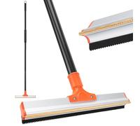 Carpet Rake for Pet Hair Removal, Double Sided Remover Carpet Scraper,Long Handle Dog Cat Hair Remover Brush Tool