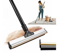 Carpet Rake for Pet Hair Removal & Fluffing Matted Carpet - 61" Adjustable Handle, Deep Clean Dog & Cat Hair Remover, Reusable Scraper for Rugs, Low Pile Carpet, Couch & Stairs