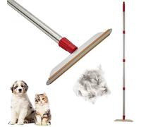 Carpet Rake for Pet Hair Removal with Long Handle, Dog Cat Fur Remover Brush Broom Scraper for Rug, Furniture, Couch, Car Mats, Stairs