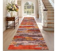 Carpet Runner 80 x 400 cm Non Slip Washable Kitchen Hallway Runner Rug Extra Long Indoor Outdoor Floor Mat Narrow Heavy Duty Corridor Rugs for Entrances Corridor Living Bedroom Room Laundry