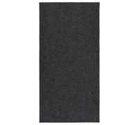 Carpet Runner Anthracite 100x200 cm 70% PP 30% PES Non-Slip Rubber Backing Heavy