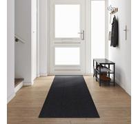 Carpet Runner Anthracite Fabric 80 x 500 cm Needle-felt Non-Slip Modern Indoors