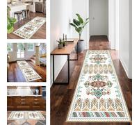 Carpet Runner for Hallway Long Kitchen Runners Non Slip Washable Corridor Rug Runner 110 x 280 cm Heavy-Duty Absorbent Area Rugs Door Mats Carpet Floor Mat Hall Runner Rug for Entryway Bedroom Stair