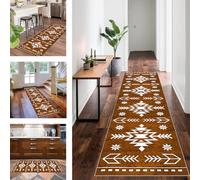 Carpet Runner for Hallway Long Kitchen Runners Non Slip Washable Corridor Rug Runner 110 x 280 cm Heavy-Duty Absorbent Area Rugs Door Mats Carpet Floor Mat Hall Runner Rug for Entryway Bedroom Stair