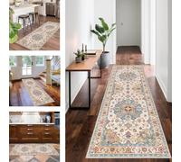 Carpet Runner for Hallway Long Kitchen Runners Non Slip Washable Corridor Rug Runner 110 x 280 cm Heavy-Duty Absorbent Area Rugs Door Mats Carpet Floor Mat Hall Runner Rug for Entryway Bedroom Stair