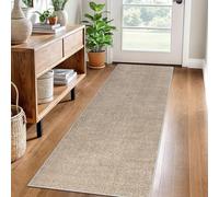 Carpet Runner for Hallway Non Slip Long 40 x 80 cm Washable Kitchen Runner Rugs for Hallway Heavy-Duty Absorbent Area Rugs Door Mats Carpet Floor Mat Hallway Runner Rug for Entryway Laundry Beige