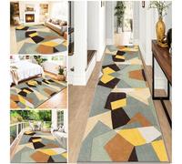 Carpet Runner for Hallway Non Slip Long Kitchen Runner Rug 110 x 280 cm Washable Hallway Hall Runner Heavy-Duty Absorbent Area Rugs Door Mats Heavy-Duty Absorbent Area Rugs Door Mats Runner Rug