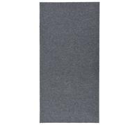 Carpet Runner Grey Fabric 100x200cm Non-Slip Needle-Felt Machine Washable Indoor