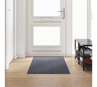 Carpet Runner Grey Fabric 80 x 250 cm Needle-felt Non-Slip Soft Machine Washable