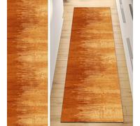 Carpet Runner Non Slip, Runner Rug for Hallway Orange 80x400CM Abstract Washable Home Decor Runners for Kitchen Corridor Living Room Door Mat with Rubber Backing, 40-120cm Width