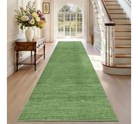Carpet Runner Rugs for Hallway Long Non Slip 40 x 100 cm Green Washable Kitchen Runner Rugs for Hallway Absorbent Area Rugs Carpet Floor Mat Hallway Runner Rug for Entryway Laundry Bedside Corridor