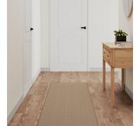 Carpet Runner Sand 50x150 cm Polypropylene Blend Sisal Look Machine Washable Mat
