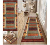 Carpet Runners for Hallway Non Slip Long, Washable Area Runner Rug, Kitchen Runner, Thickened Living Room Carpet, 90 x 100 cm Indoor corridor Carpet Indoor Bathroom Mat for Bedroom Entryway Laundry