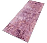 Carpet Runners for Hallways Kitchen Laundry Entryway Non-Slip 60X150CM Washable Light Red Purple Runners Rugs Area Rugs for Floor Door Mat Runner for Hallway Entryway Bedroom Kitchen Laundry Room