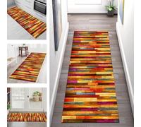Carpet Runners for Hallways Non Slip Washable Runner Rugs Long Polyester Doormat 50X200CM Kitchen Runner Hallway Multicolour Modern 3D Area Rug Runners Bedroom Living Room Floor Mat Width 40-120cm