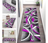 Carpet Runners for Hallways Non Slip Washable Runner Rugs Long Polyester Doormat 60X80CM Kitchen runner Hallway Grey Black Pink White Area Hall Runners for Bedroom Living Room Entryway Floor Mat
