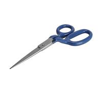 Carpet Scissors, Applique Scissors with 7.1in and Ergonomic Curved Handle, Blue Rug Scissors for Sewing Knitting Fabric Cutting and DIY Crafts