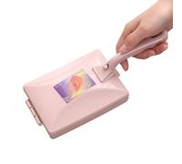 Carpet Scrub Brush - PP manual cleaner | Double Roller Dust Brush, Rug Cleaning Tool, Lint Remover, Multi Purpose Handheld Cleaner | for carpets clothes upholstery home office cleaning and eve