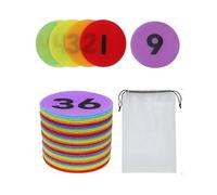 Carpet Spot，Spot Markers Multipurpose with 1-36 Numbers (36) for Line up Dots Classroom Must Haves Numbered Spot Markers,6 Colors Carpet Markers