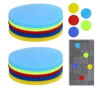 Carpet Spots for Classroom 30 Pcs, 10 cm Colorful Floor Dots Carpet Markers Velcro Spots Multipurpose Carpet Stickers for Classroom Organization Teacher Supplies Kids Activities Physical Training