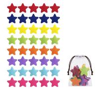 Carpet Spots For Classroom, 40 Pcs Floor Markers For Teaching Activities,Five-Pointed Star Markers With Storage Bag, Professional Organisation Tools