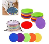 Carpet Spots for Classroom, 40Pcs Colorful Floor Markers with Storage Bag, Teacher Supplies for Classroom Organization, Kids Activities, Educational Decor, 5 Colors, 10cm/3.93in Diameter