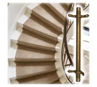 Carpet Stair Rods, Brass Holders for Stair Runners, Commercial Gripper Poles for Carpet Installation