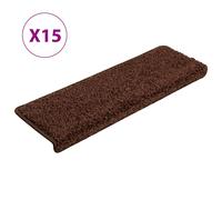 vidaXL Carpet Stair Treads Stair Mat Stair Step Protector Rug 15 pcs Gold