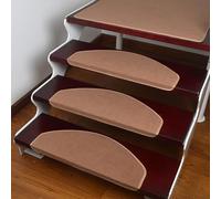 Carpet Stair Treads, Non-Slip Carpet Stair Runner, Indoor Self-Adhesive Stair Pads For Elders, & Dogs,camel,2pcs 55 * 21cm