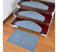 Carpet Stair Treads, Non-Slip Carpet Stair Runner, Indoor Self-Adhesive Stair Pads For Elders, & Dogs,grey,3pcs 55 * 21cm