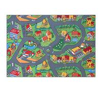 Carpet Studio Car Play Mat for Children 140x200cm, Non Slip Kids Rug, Road Mat Cars, Boys & Girls, Bedroom Accessories, 30°C Washable - Little Village