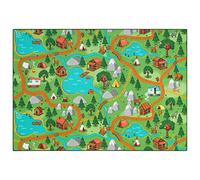 Carpet Studio Car Play Mat for Children 140x200cm, Non Slip Kids Rug, Road Mat Cars, Boys & Girls, Bedroom Accessories, 30°C Washable - Hiking