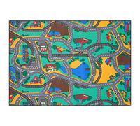 Carpet Studio Car Play Mat for Children 140x200cm, Non Slip Kids Rug, Road Mat Cars, Boys & Girls, Bedroom Accessories, 30°C Washable - Playtime
