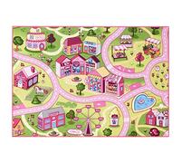 Carpet Studio Car Play Mat for Children 95x133cm, Non Slip Kids Rug, Road Mat Cars, Boys & Girls, Bedroom Accessories, 30°C Washable - Sweet Town