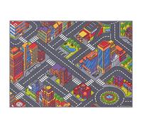 Carpet Studio Car Play Mat for Children 95x133cm, Non Slip Kids Rug, Road Mat Cars, Boys & Girls, Bedroom Accessories, 30°C Washable - Big City
