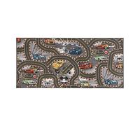 Carpet Studio Car Play Mat for Children 95x200cm, Non Slip Kids Rug, Road Mat Cars, Boys & Girls, Bedroom Accessories, 30°C Washable - Racer