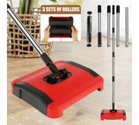 Carpet Sweeper Manual Floor Sweeper Carpet Brush Cleaner For Pet Hair
