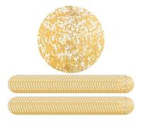 Carpet Table - Faits for Dining Tables, Decorative Tablecloth 100x Gold Leaves | 13 Inch Seasonal Round Mats, Lunch Kitchen Decorations Accessories, Desk,