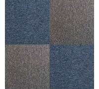 Monstershop 40 X Carpet Tiles 10M2 / Storm Blue & Anthracite