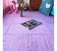 Carpet Tiles, Fluffy Soft Parlor Carpet,Home Thick Interlocking Puzzle Floor Mat,Sound Insulation,Can Be Cropped,Protect,10 Pieces(Style K,10 Pieces)