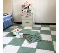 Carpet Tiles, Fluffy Soft Parlor Carpet,Home Thick Interlocking Puzzle Floor Mat,Sound Insulation,Can Be Cropped,Protect,10 Pieces(Style H,10 Pieces)