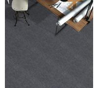 Carpet Tiles Self Adhesive Carpet Floor Tiles, Anti-Slip Flooring Rugs for Home Office Living Room Bedroom Kitchen Apartment, Dark Grey Peel and Stick Carpet Floor 30X30cm 20PCS (1.8m²)