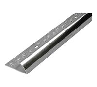Carpet to Vinyl/Lino Door Bar Single Edge - Silver Metal Threshold Trim Strip | 0.9m Length | Ideal for Doorways | Easy-Fit Cover Strip
