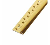 Carpet Transition Strip for Door Threshold, V Shape Metal Floor Edging Trim Strip Protector, Carpet Tack Strip Cover Rug Edge Binding(Gold)