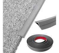 Carpet Trim Strip, Self-Adhesive Carpet Trim Strip, Adhesive TPE Laminate Floor Door Strip, Edge Trimming Decor, Door Floor Transition Threshold Edgings Trim, Flooring Edge Strip (Dark Gray-3M)