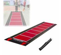 Carpeted Long Jump Mat for Training and Test, 250cm/350cm Jumping Board with Rope Ladder, Outdoor School Exercise Mat for Stadium Gym
